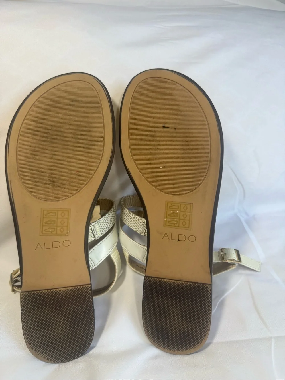 Aldo white strap